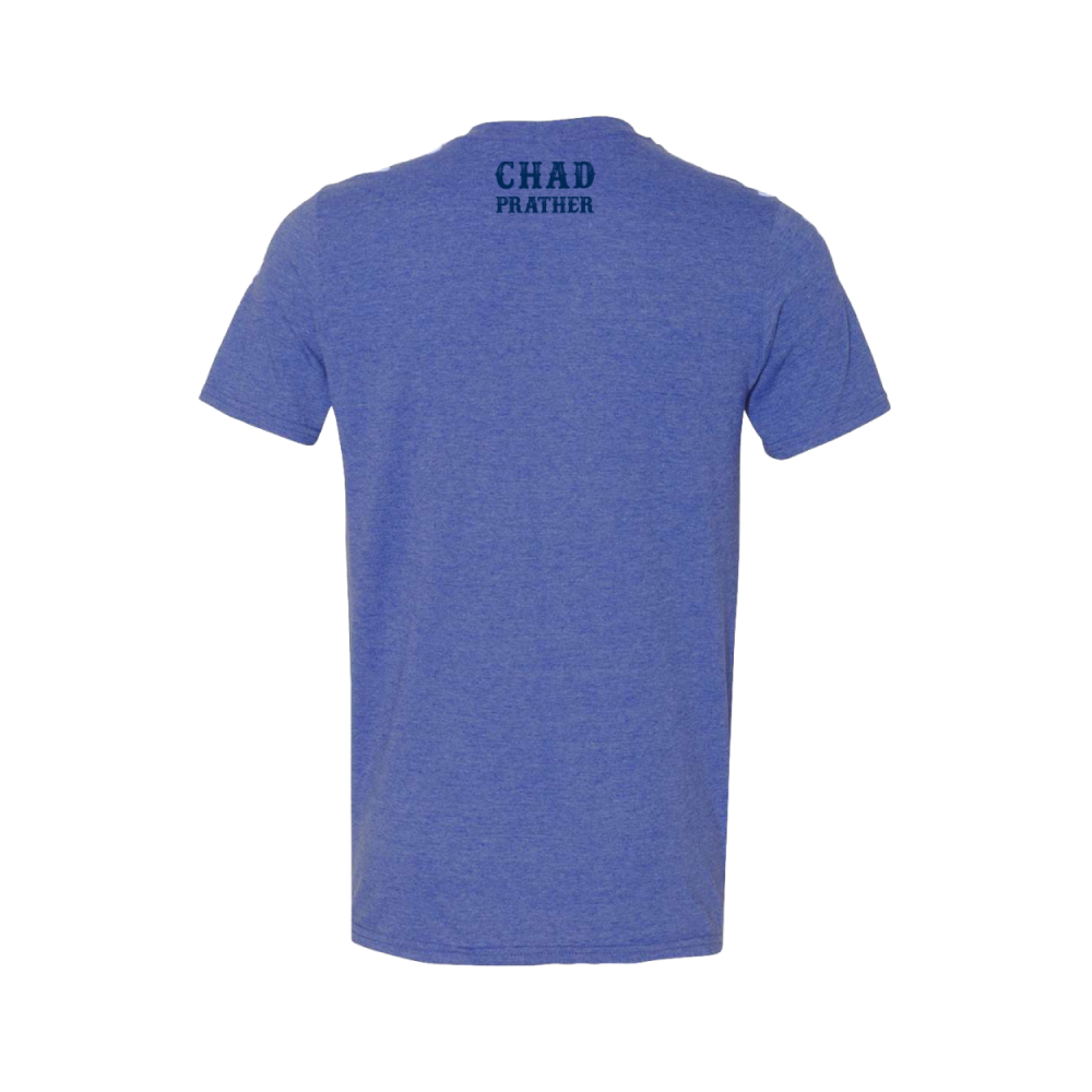 Chad Prather Heather Blue Woke Tee