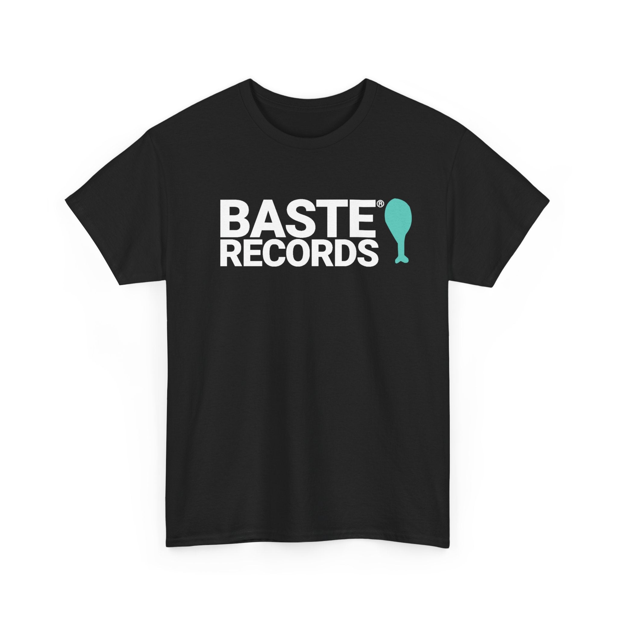 Baste Records Black Unisex Heavy Cotton Tee