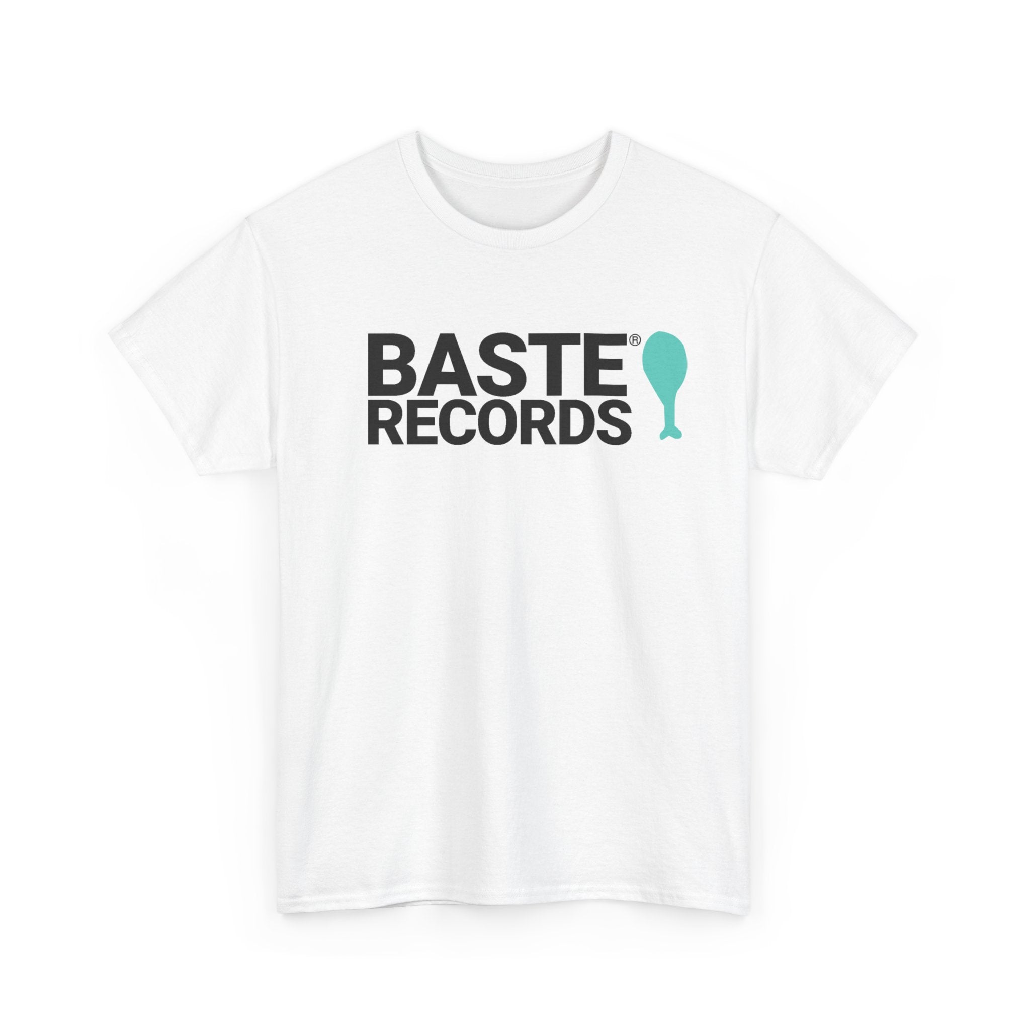 Baste Records White Unisex Heavy Cotton Tee