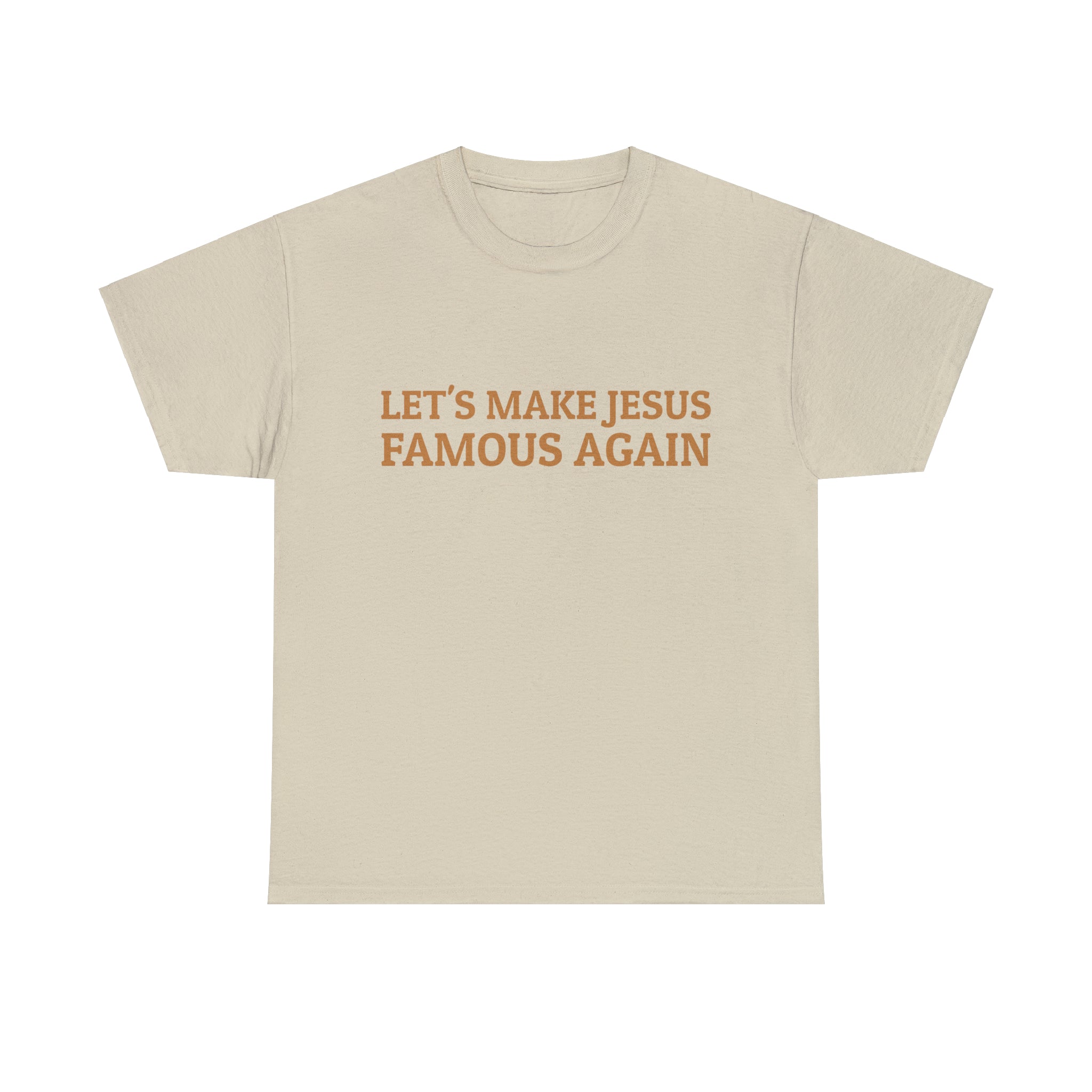 Album Cover Back w/ Front Text - Heavy Cotton Tee
